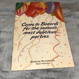 Bacardi Rum Vintage Miniature Recipe Book 1987